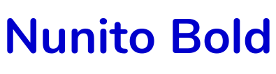 Nunito Bold 字体
